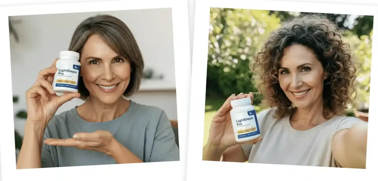 Woman with lighter, healthier legs after using LightSteps Pro daily supplement